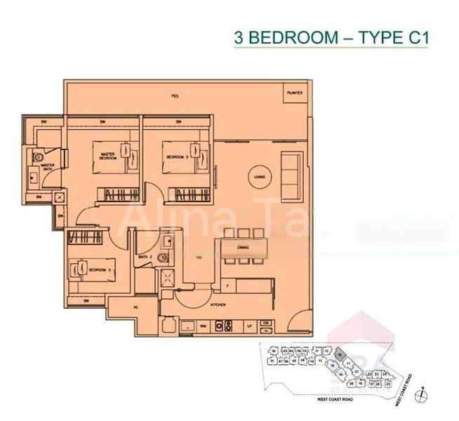 3 Bed Condo for Rent in  The Sorrento - Image 12